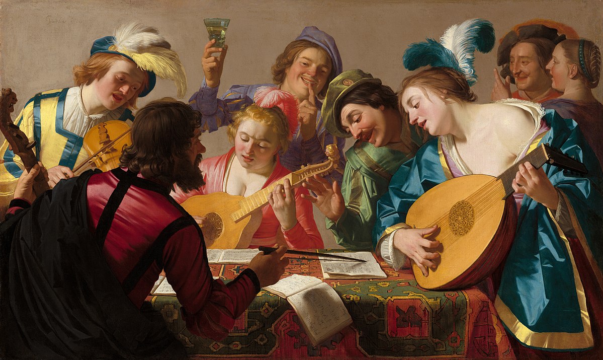Classical musicians playing together in a concert